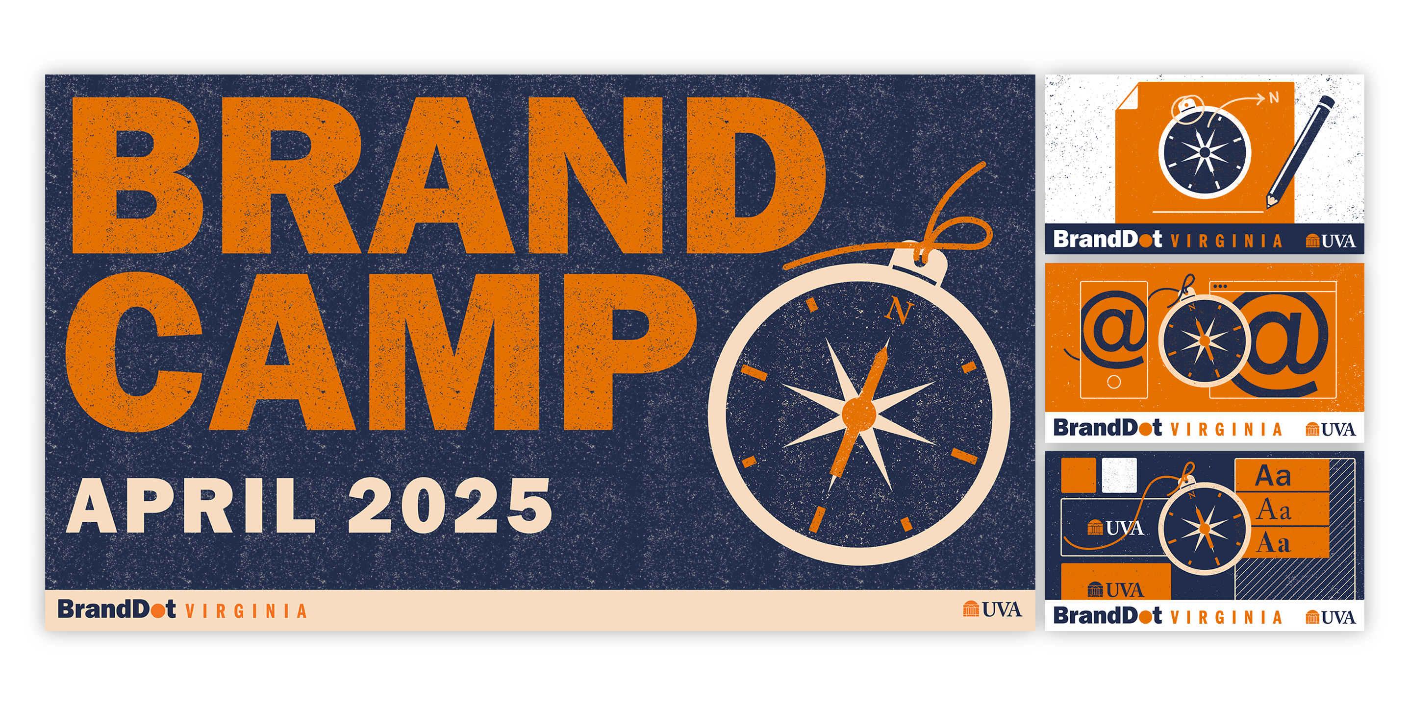 Brand Camp April 2025 banners and social media