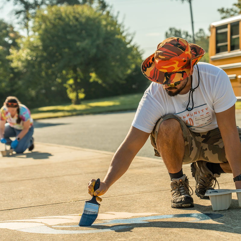 UVA Communications staff participating in United Way’s “Day of Caring”
