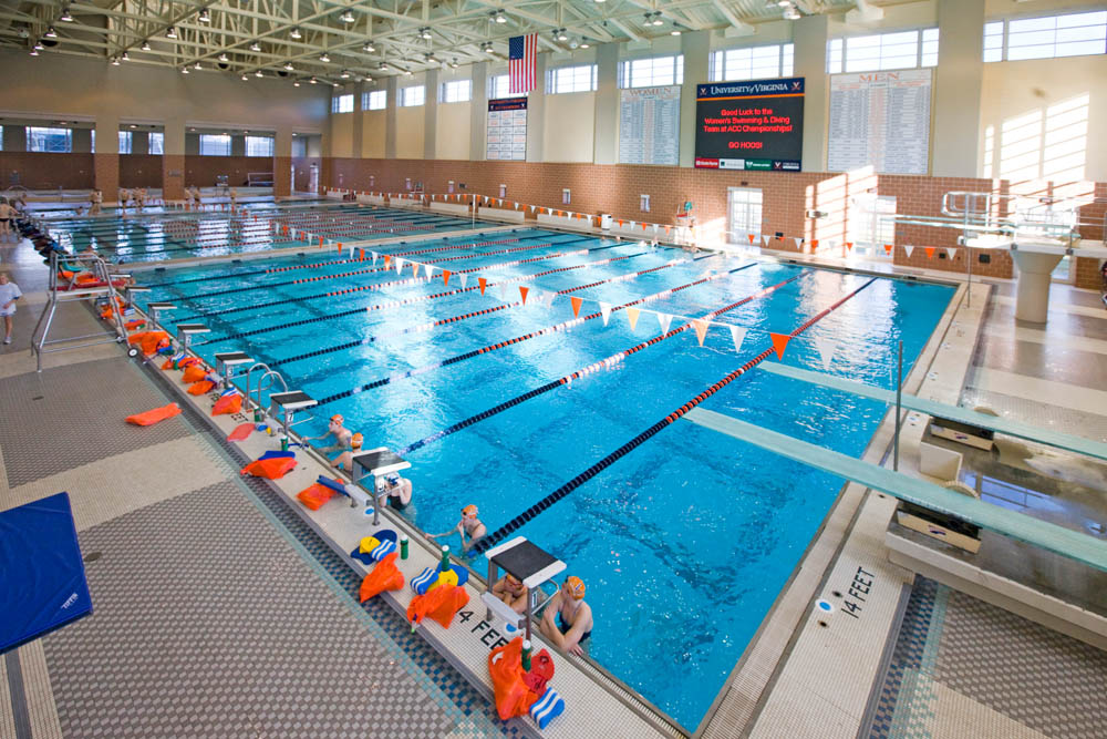 Arial view of the Aquatic and Fitness Center